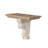 Distressed Wooden Wall Shelf With Corbel Design