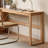 Burlywood Rectangular Solid Wood + Metal desk-1120530319