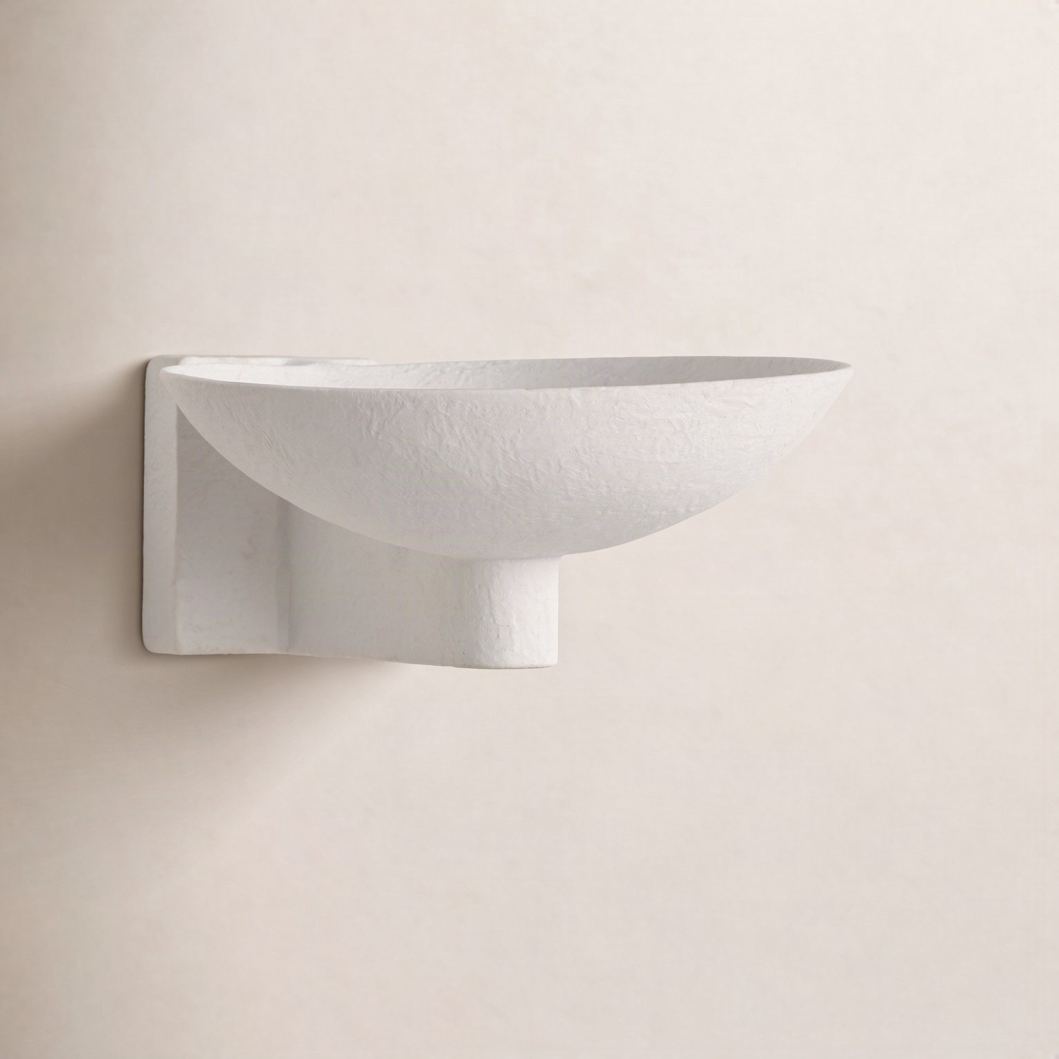 Deja Single Light Dimmable Half Moon, White