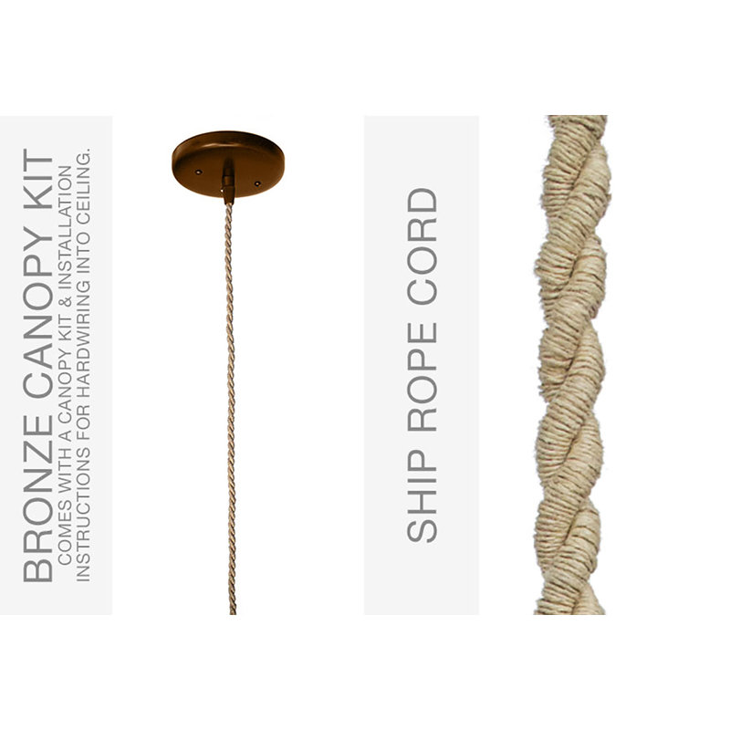Clay 1 - Light Pendant, Matte Black, LED Bulb, Bronze