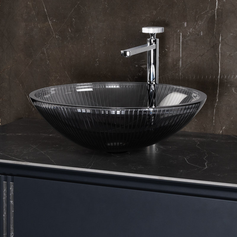 Lina 20'' L Bathroom Sink, Otter Blue