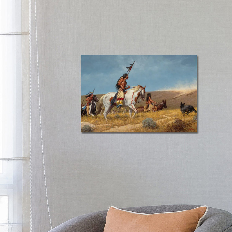 Arrival Of The Horse Traders by Joe Velazquez - Wrapped Canvas Print, 66.04 cm H x 45.72 cm W