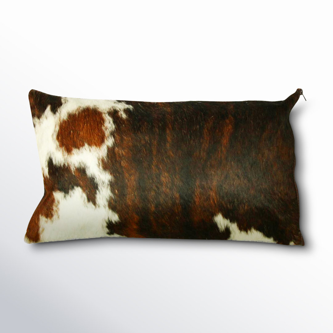 Mellie Authentic Cowhide Lumbar Pillow Cover AllModern