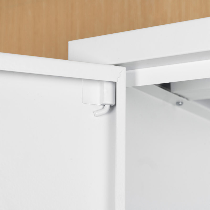 Veneda 31.5'' Wide Steel File Cabinet, White