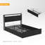Structure de lit double, tête de lit avec station de charge, solide et stable, sans bruit, aucun sommier requis, assemblage facile-2071640443-2071640445