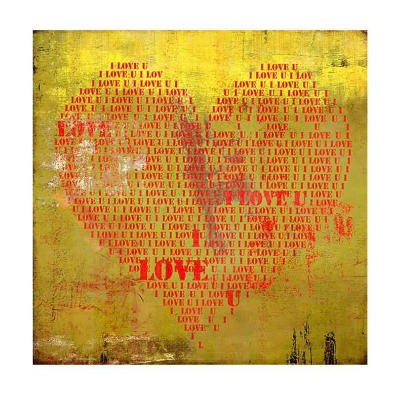 To Love You III par Sofia Fox - impression, H 24 po x l 24 po x P 1,5 po, Extérieur