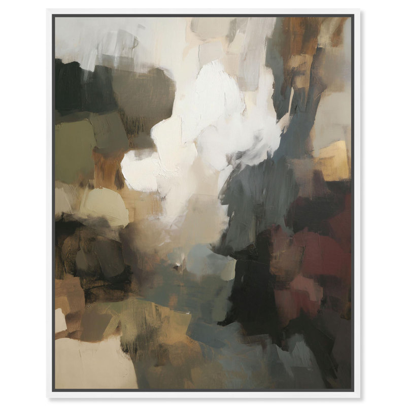«Mute Tones III Boho», reproduction d'art sur toile par Art Remedy, H 36 po x l 45 po, Structure noire