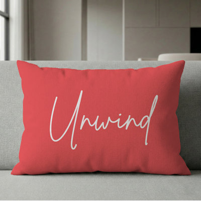 Unwind Pillow 16"X12" Coral
