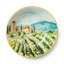 Ensemble de bols à pâtes en grès 4 pièces Tuscany - Design rustique d'inspiration italienne avec scène de vignoble imprimée - Parfait pour les pâtes, les salades, les soupes et les dîners de semaine douillets