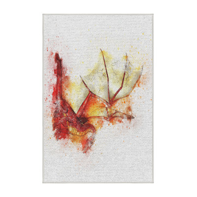 Tapis dragon rouge