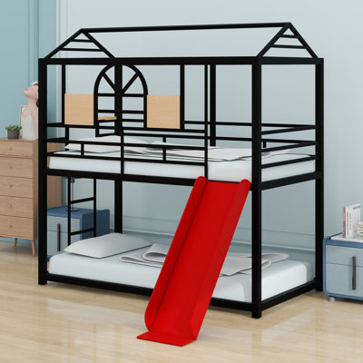 Metal Bunk Bed With Slide