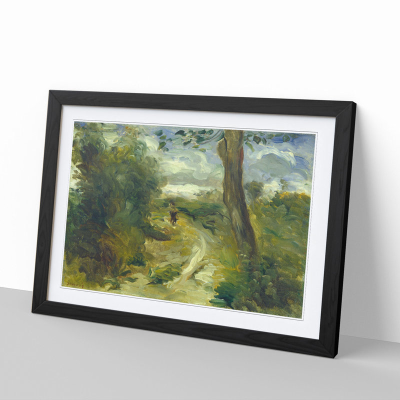 Landscape Between Storms by Pierre-Auguste Renoir - Picture Frame Painting, 36cm H x 48cm W x 2cm D, Black Framed