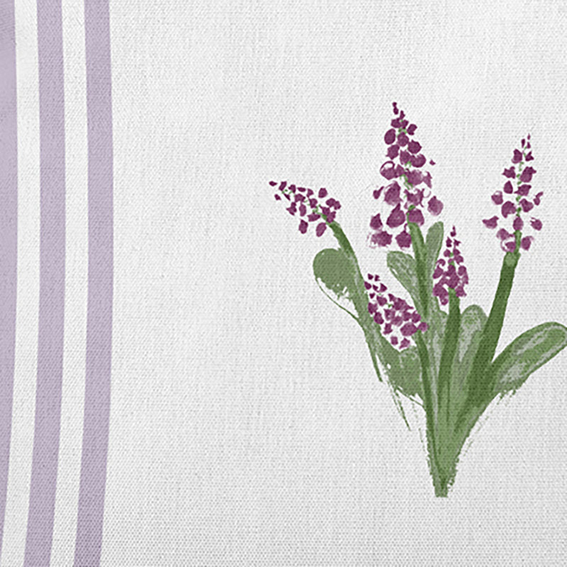 Coussin décoratif à motif de bouquets encadrés PF1627PU33PP2, H 26 po x l 26 po, Carré