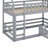 Twin Over Twin House Bunk Bed With Fence-779908318