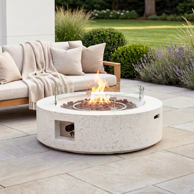 Langport Concrete Propane Fire Pit Table