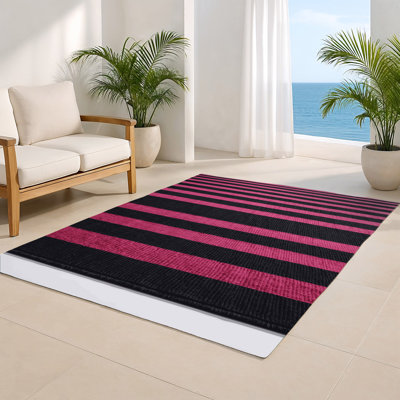 Tapis intérieur / extérieur mauve HorizontalStripes