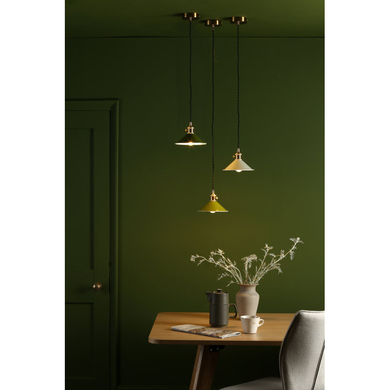 Hadano 1LT SUSPENSION BRASS WITH SHD, Natural Brass/Cashmere