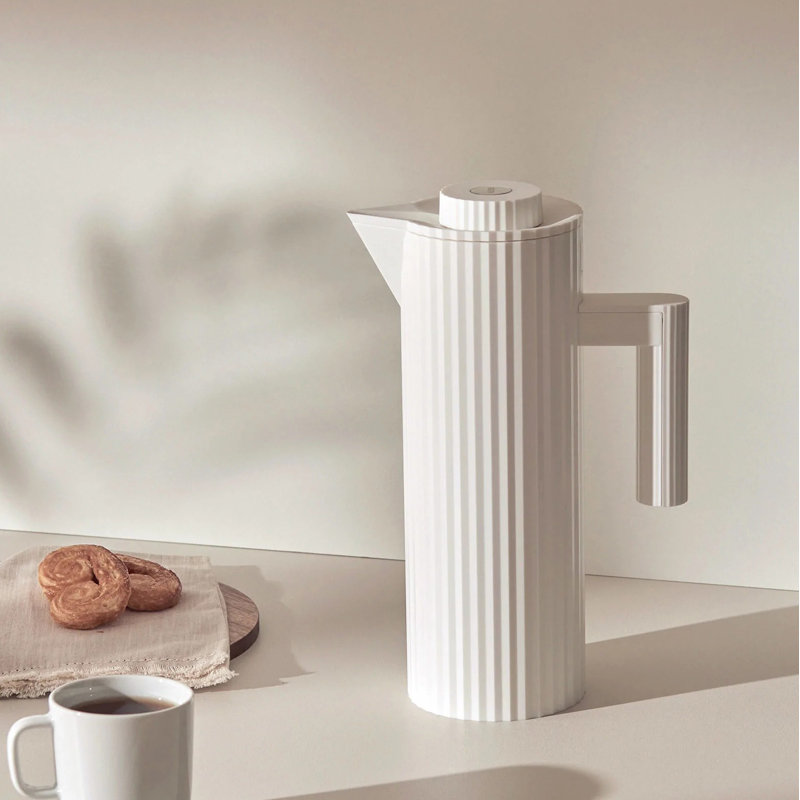 Plissé Thermo Insulated Jug, White