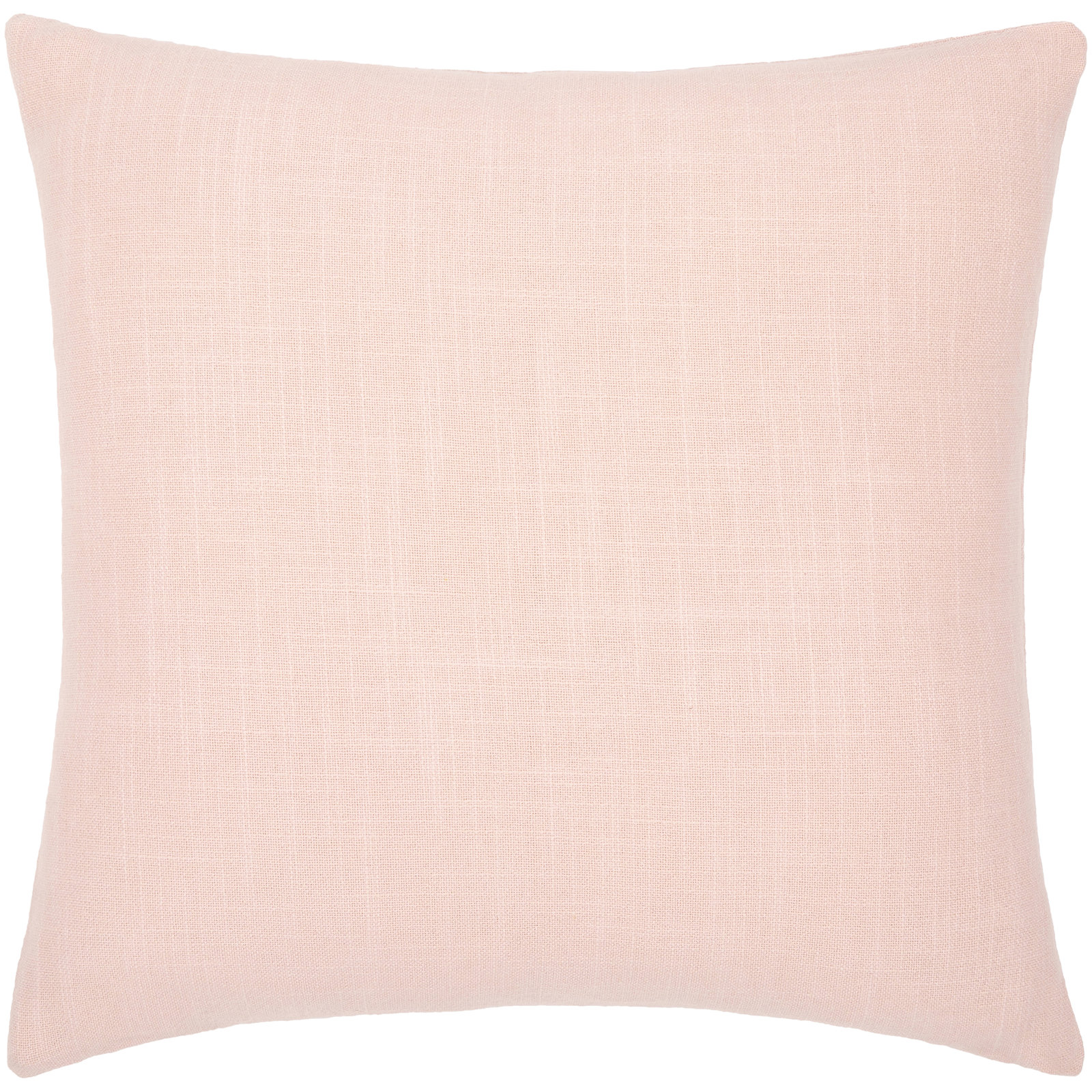 Gwyn Embroidered Cotton Pillow Cover, 18" x 18", Dusty Pink/Pale Blue/Mustard