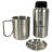 Self Reliance Outfitters Pathfinder Steel Camp Water Bottle and Nesting Cup Set