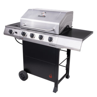 Griller's Choice Outdoor Griddle Grill Propane Gas Flat Top - Hood  Included, 4 Shelves, Disposable Grease Cups, 36,000 BTU's, Large Cooking  Area