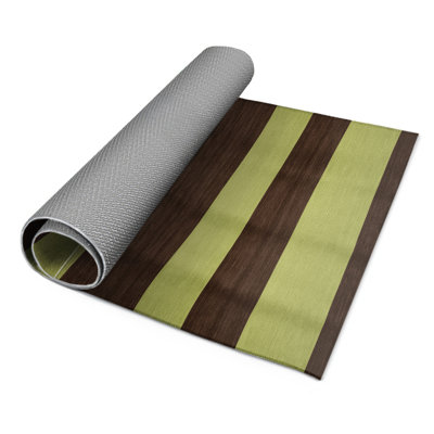 Tapis intérieur / extérieur vert HorizontalStripes