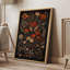 «Vibrant Wildflower Dark Moody Wildflower», art mural encadré, impression numérique sur toile, impression numérique sur toile-110789531-110789537