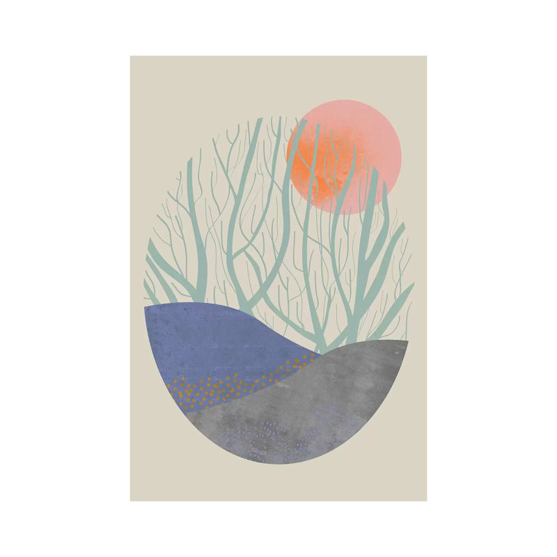 Orchard No.2 by Flatowl - Wrapped Canvas Painting, 20.32 cm H x 30.48 cm W