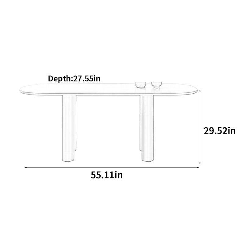 Burdine, 29.52"H x 55.11"L x 27.55"W