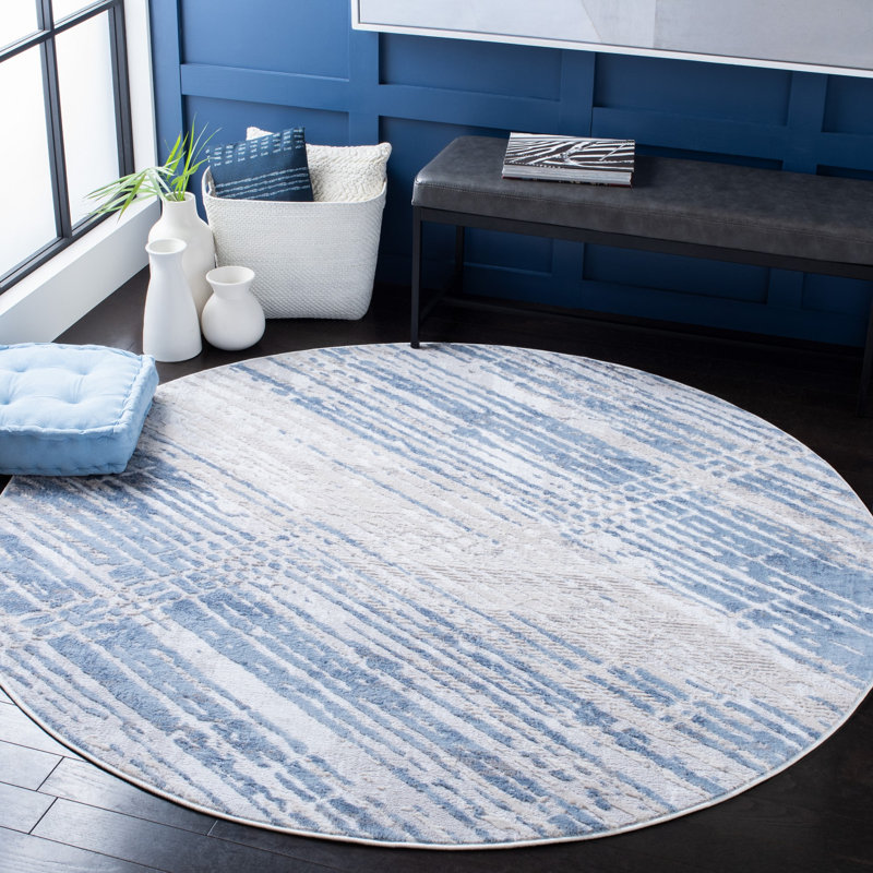 Tapis abstrait Aldina 700 Performance, Rond 6 pi 7 po