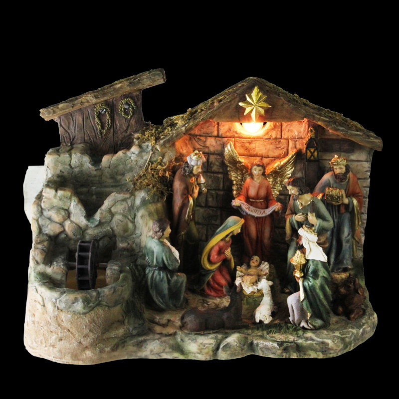 Acrylic Weather Resistant Sculptural Fountain with Light