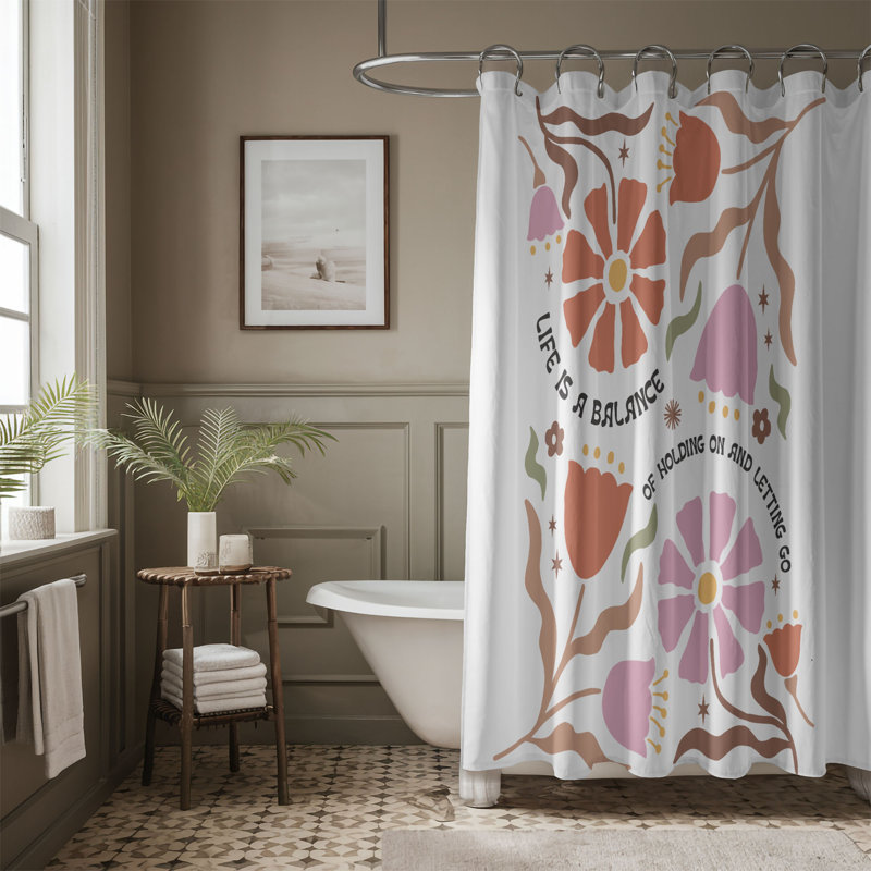 Rideau de douche 1 pièce Spirit Flow, H 74 po x l 40 po