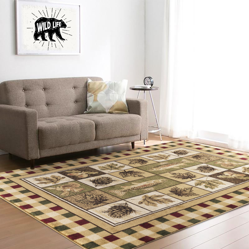 Aubin Animal Print Indoor Rug, Rectangle 5'3" x 7'6"