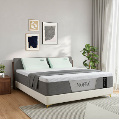 Full Mattress 12 Inch Memory Foam Mattress With Ergonomic Wave Pillows Set Of 2 - Medium Firm - Pressure Relief & Edge Support,Certipur-US Certified