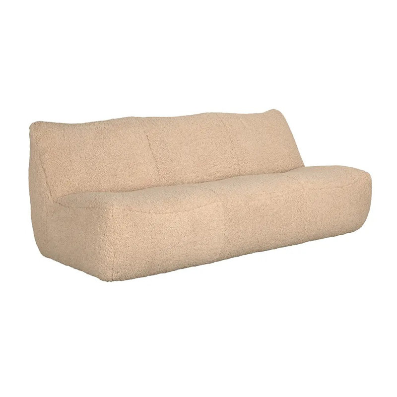 Tissu brun clair 3 places McClain
