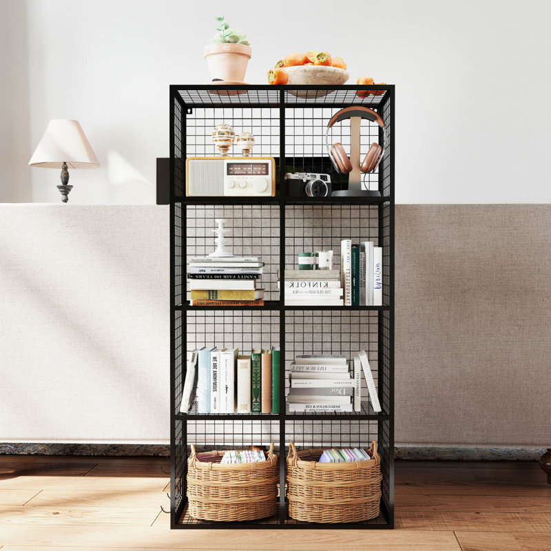 Cube de rangement en fil métallique, organisateur de rangement en métal à 8 cubes, étagère modulaire de présentation, armoire de rangement pour chambre à coucher, bureau
