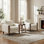 Très grand fauteuil d'appoint rembourré Elara