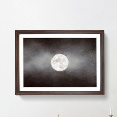 Full Moon at Dusk - Framed Print