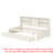 Creamy White Twin Bed Frame With Side Storage, Drawers & Socket Size Storage And Charging Station-1724773679