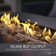 Square Steel Propane Smokeless Fire Pit Table with Lid