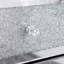 Stella Mirrored Bedside Table 3 Drawers Textured Modern Design