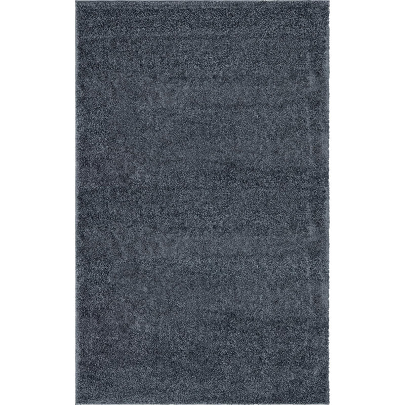 Tapis gris fumé, Rectangle 5 pi 3 po x 8 pi