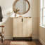 Armoire à chaussures moderne avec portes, étagère à chaussures étroite avec cadre en métal, pour vestibule, couloir, salon, pouvant contenir 25 paires