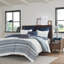 Housse de couette 3 pièces, coton avec capitonnage en chenille, touche délicate, motif, atmosphère lavable à la machine, imprimé-120218535-120218538