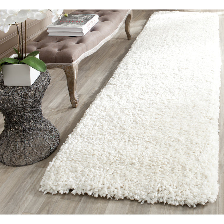 Anacortes Shag Hand Tufted Performance Solid Color Rug