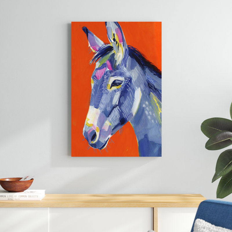 Animal Party I, reproduction d'art sur toile, H 36 po x l 24 po, Toile tendue