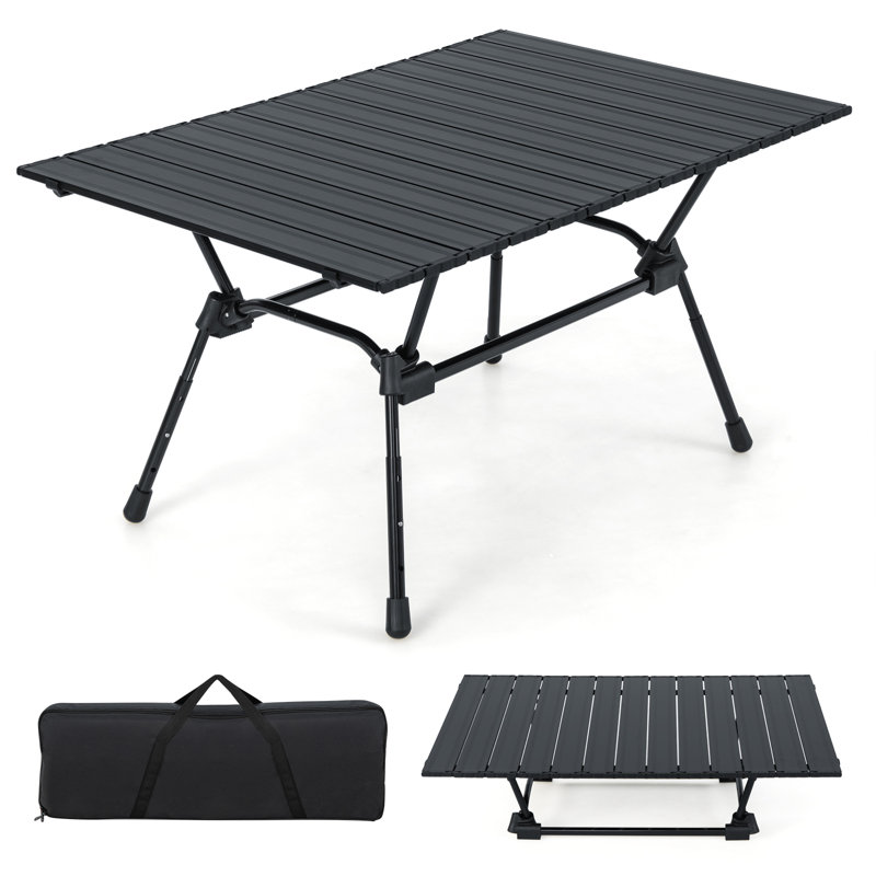 Table pliante 35,4 po, Noir
