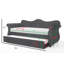 Lit de jour en velours gris avec lit gigogne - Lit confortable-268666644