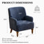 Upholstered Armchair with Footstool-1716296185