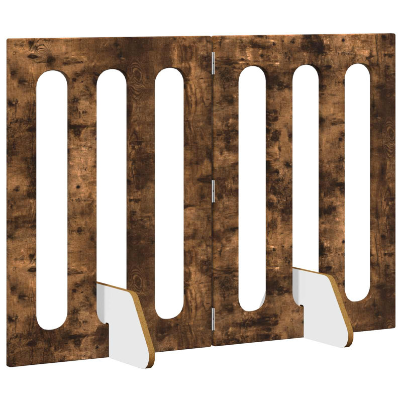 Pet Crate, 60cm H x 482cm W x 34cm D, Smoked Oak
